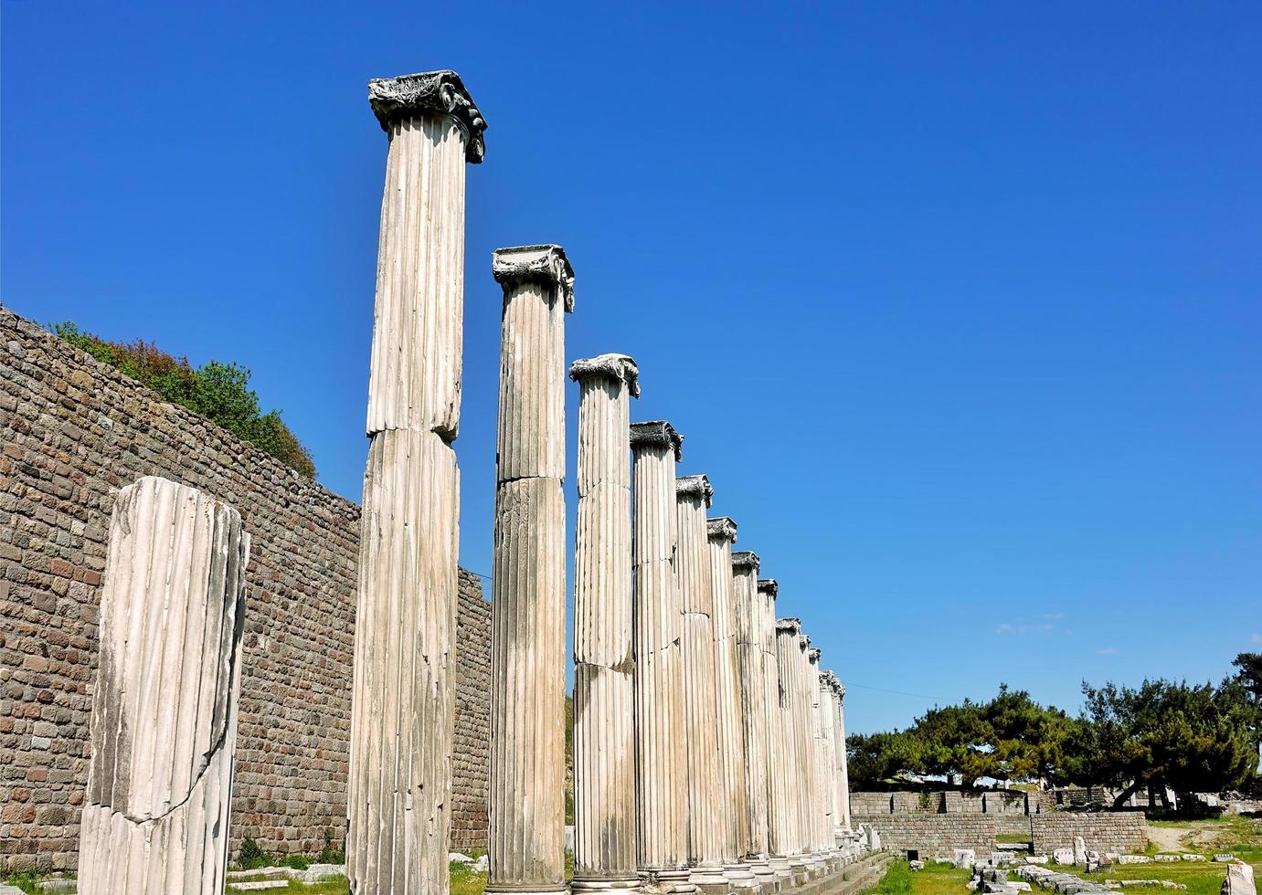 Asklepion antiguo centro médico en Bergama Turquía foto