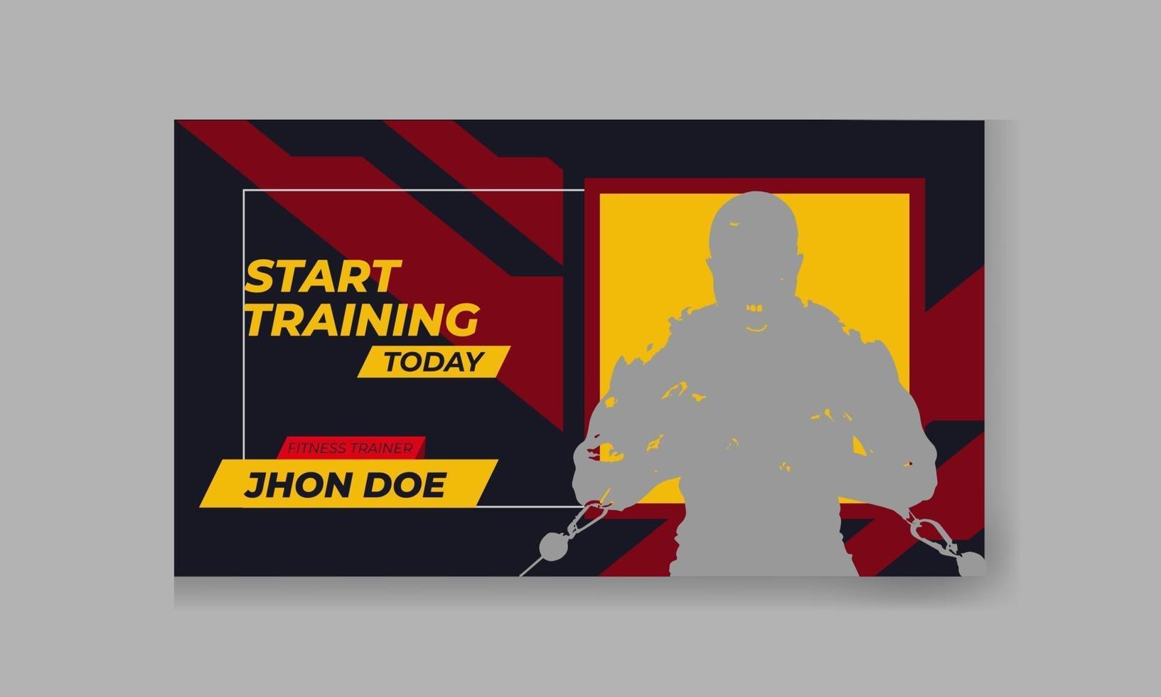 modern video thumbnail design for all social media vector