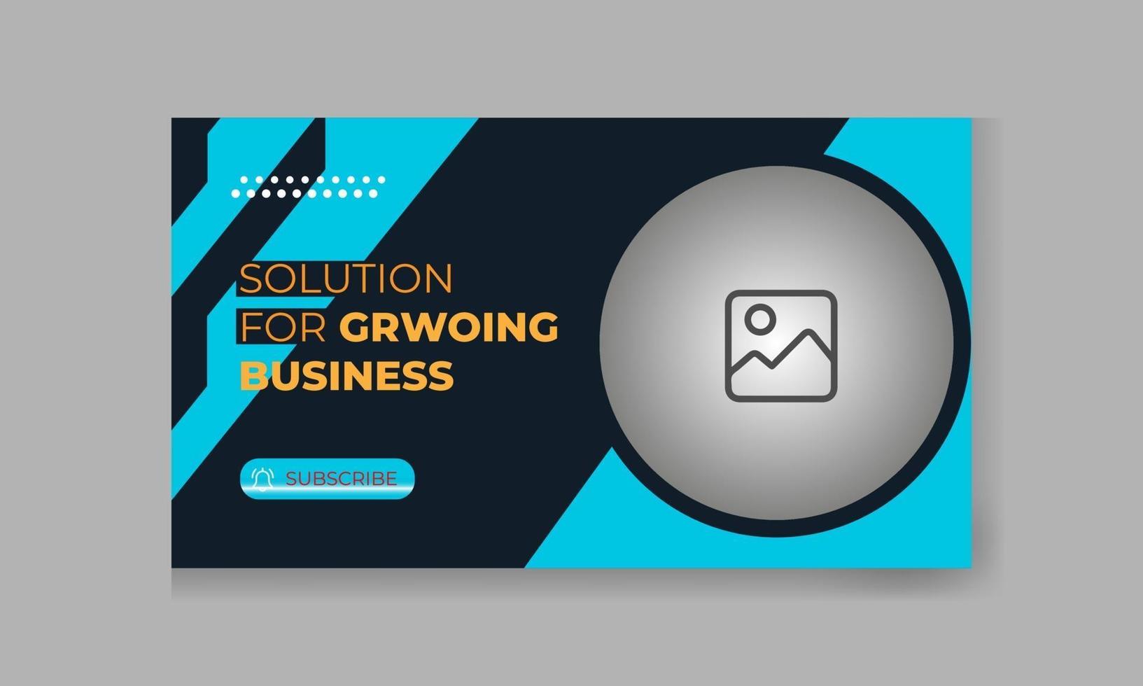 modern video thumbnail design for all social media vector