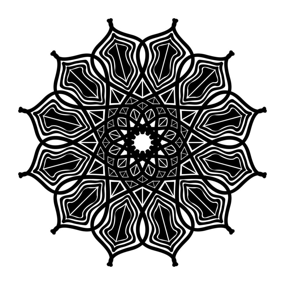 diseño de mandala geométrico tradicional de estilo árabe vector