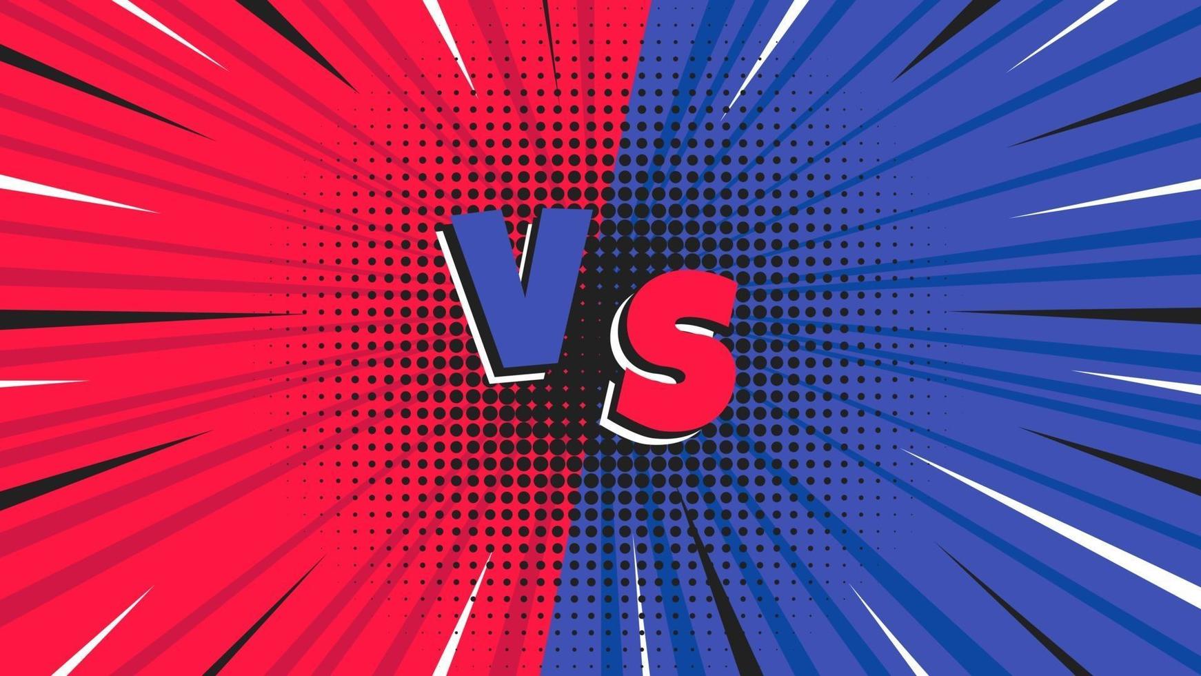 Versus screen flat style design vector illustration.