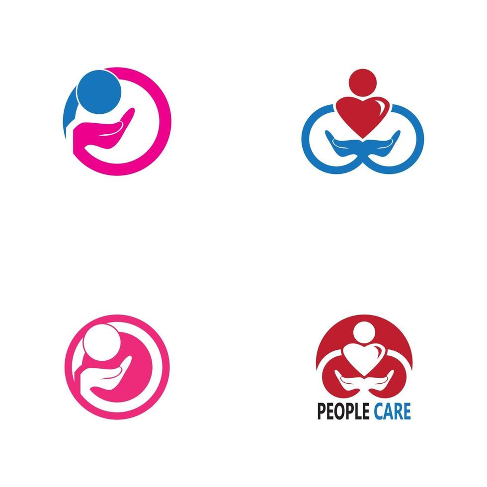 Hand care people vector template illustration