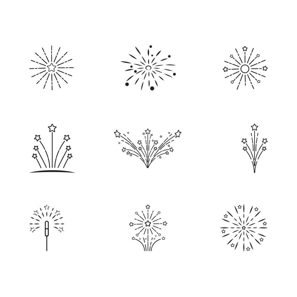 Fireworks Logo Template vector symbol