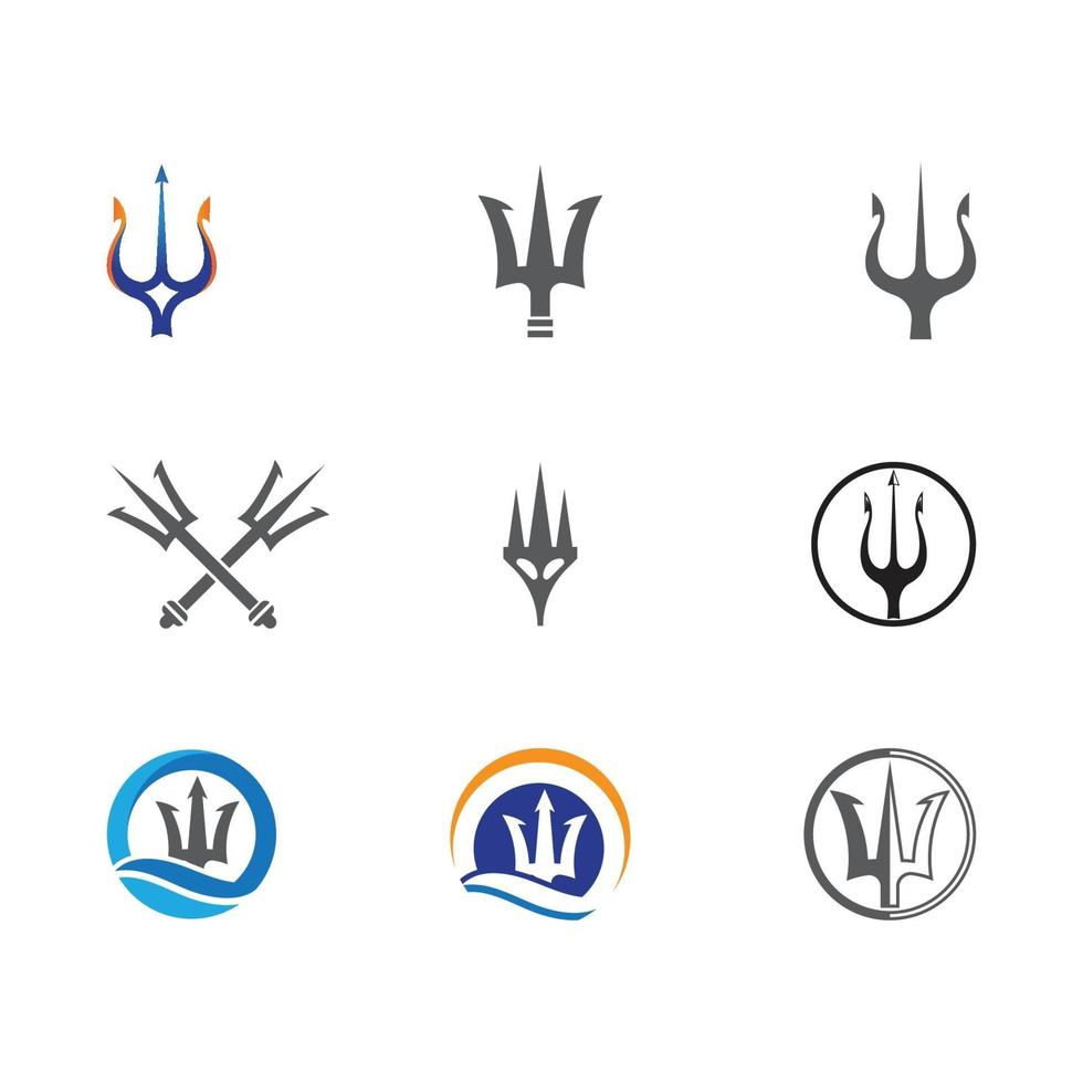 Tident icon Vector Illustration design Logo template