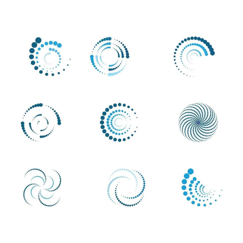 halftone circle dots vector illustration design