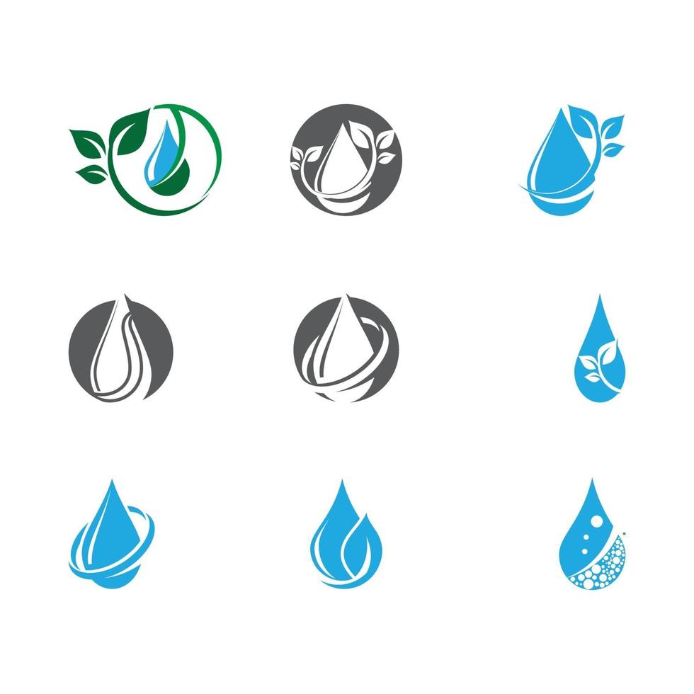 Water drop Logo Template vector illustration design