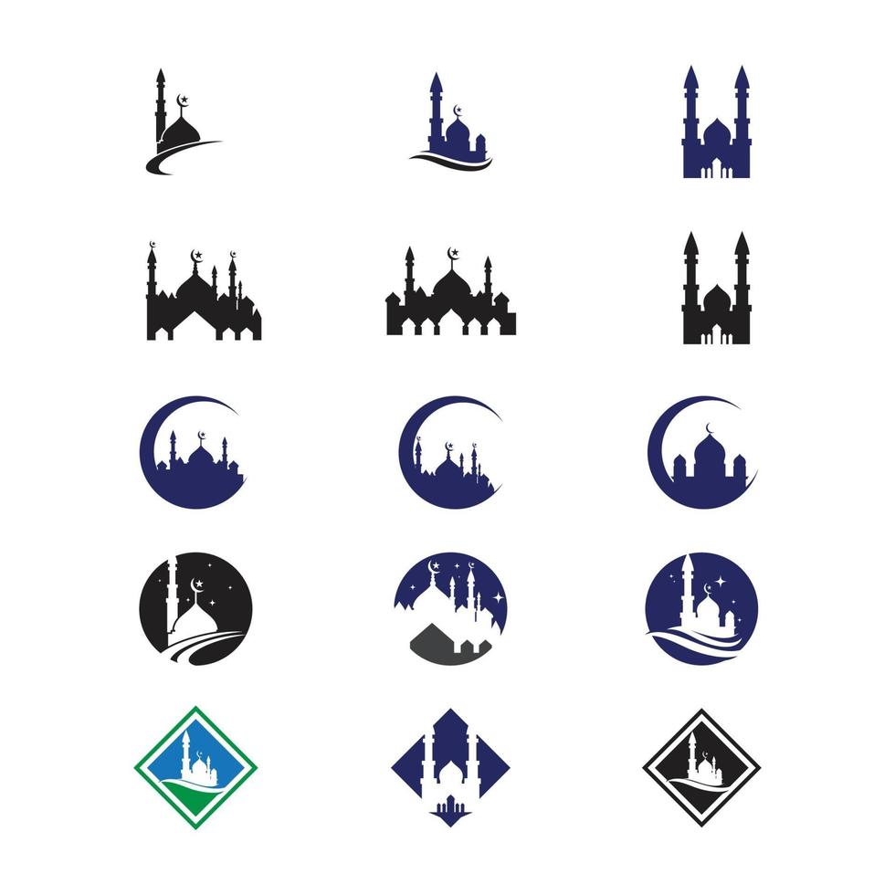 Mosque Logo Template vector symbol illustration design