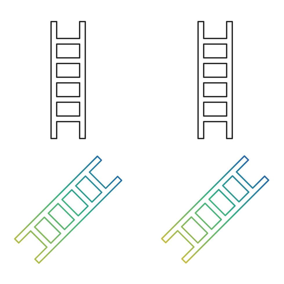 icono de esquema de escalera ilustración de escalera vector