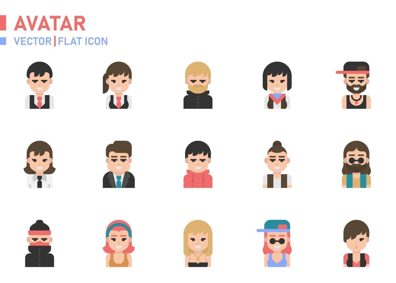 Avatar Flat Icon vector