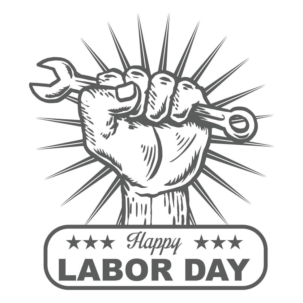 happy labor day vector