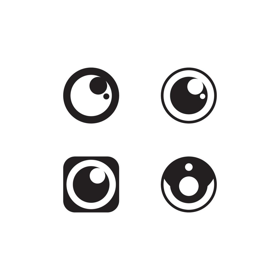 eye icon and vision design logo isolated sign symbol spirituality vector