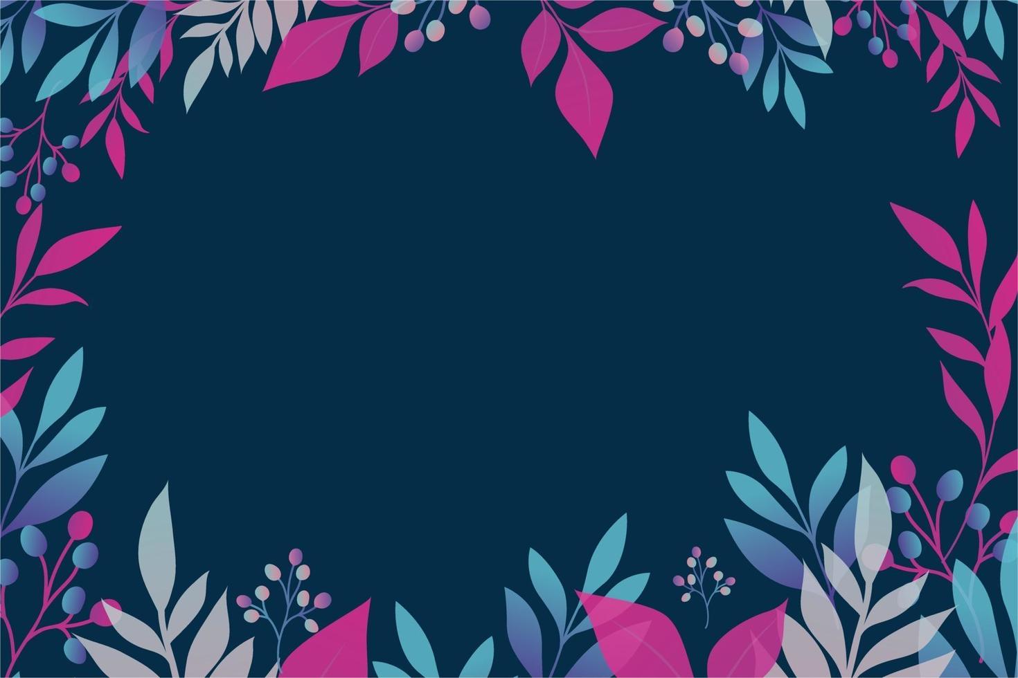 Beautiful floral background template vector