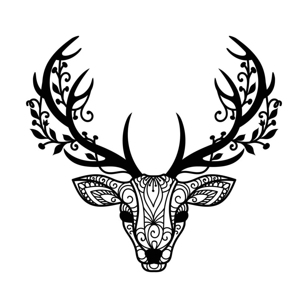 Deer antler decorations vector