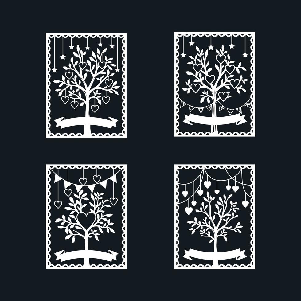 Beautiful Monogram cut file collection vector