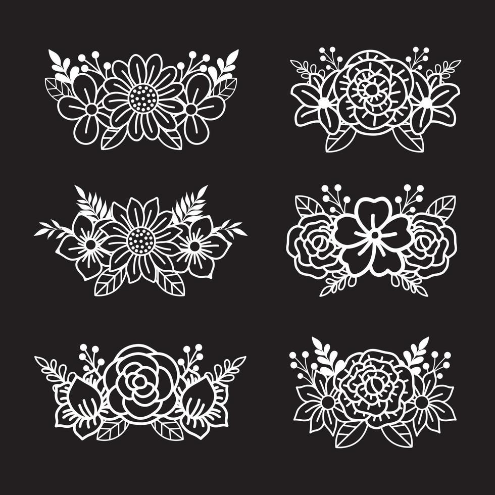 Simple Floral Cut File design Elements 3151050 Vector Art at Vecteezy