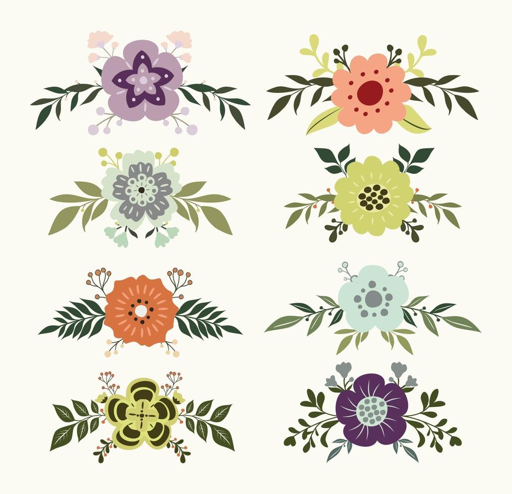 Bouquet design for wedding invitation vector