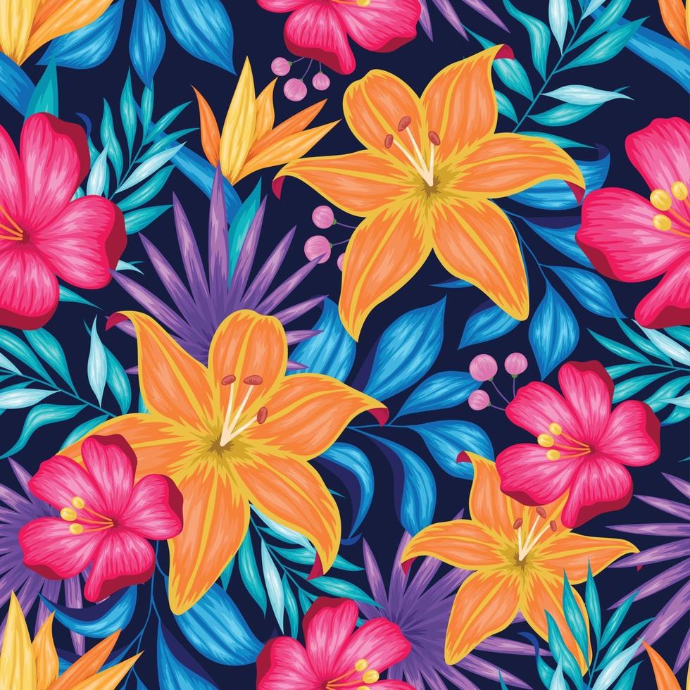 Beautiful vintage floral seamless pattern vector