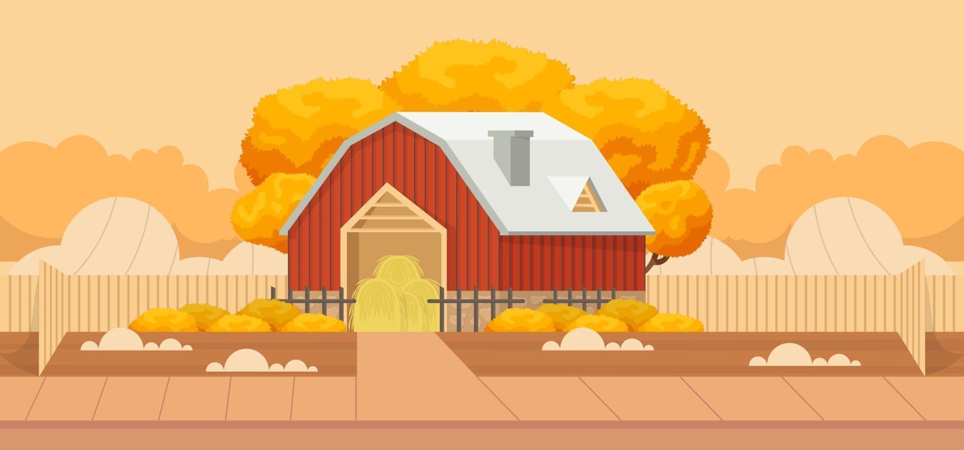 fondo de otoño dibujado a mano vector