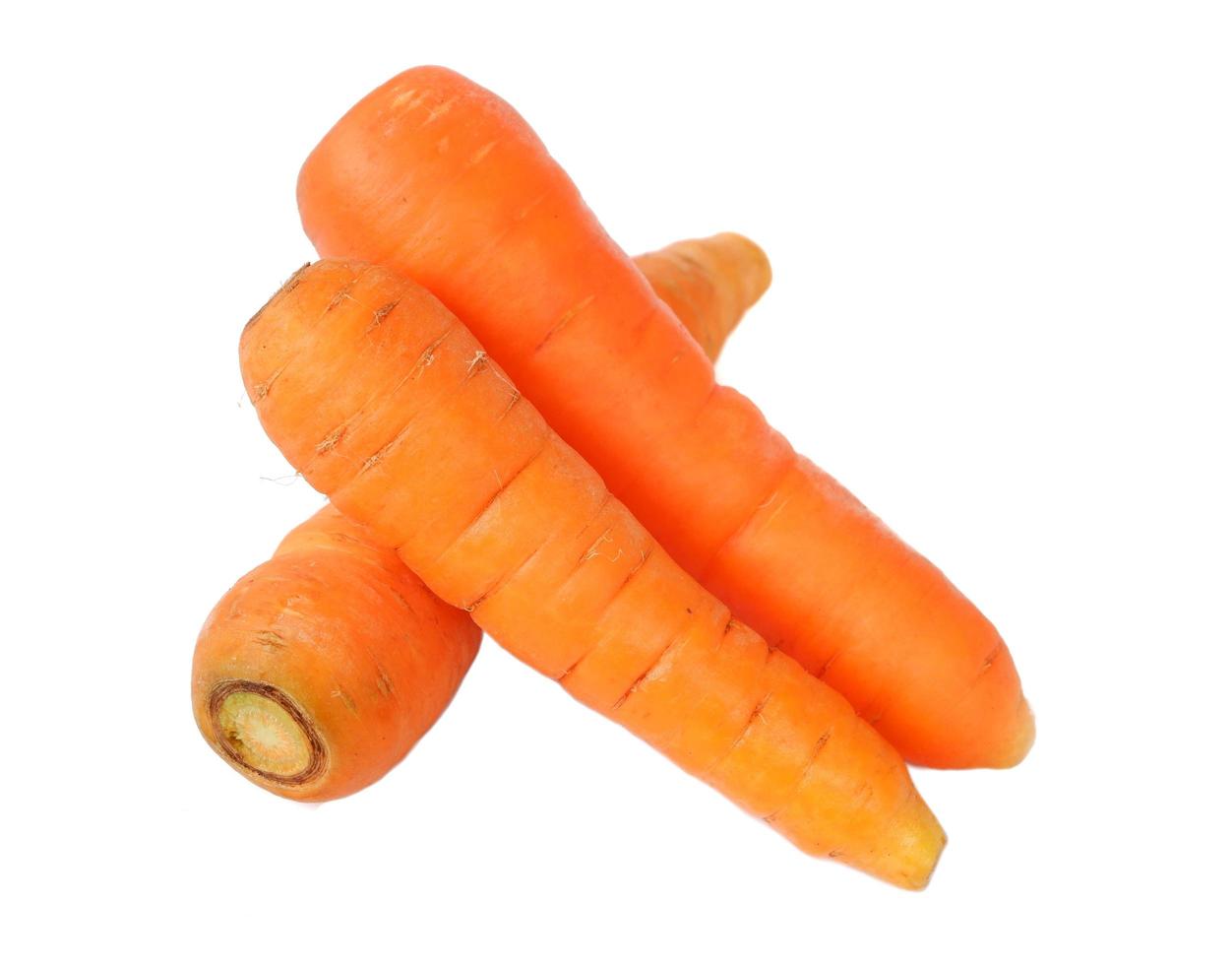 zanahoria aislado sobre fondo blanco foto