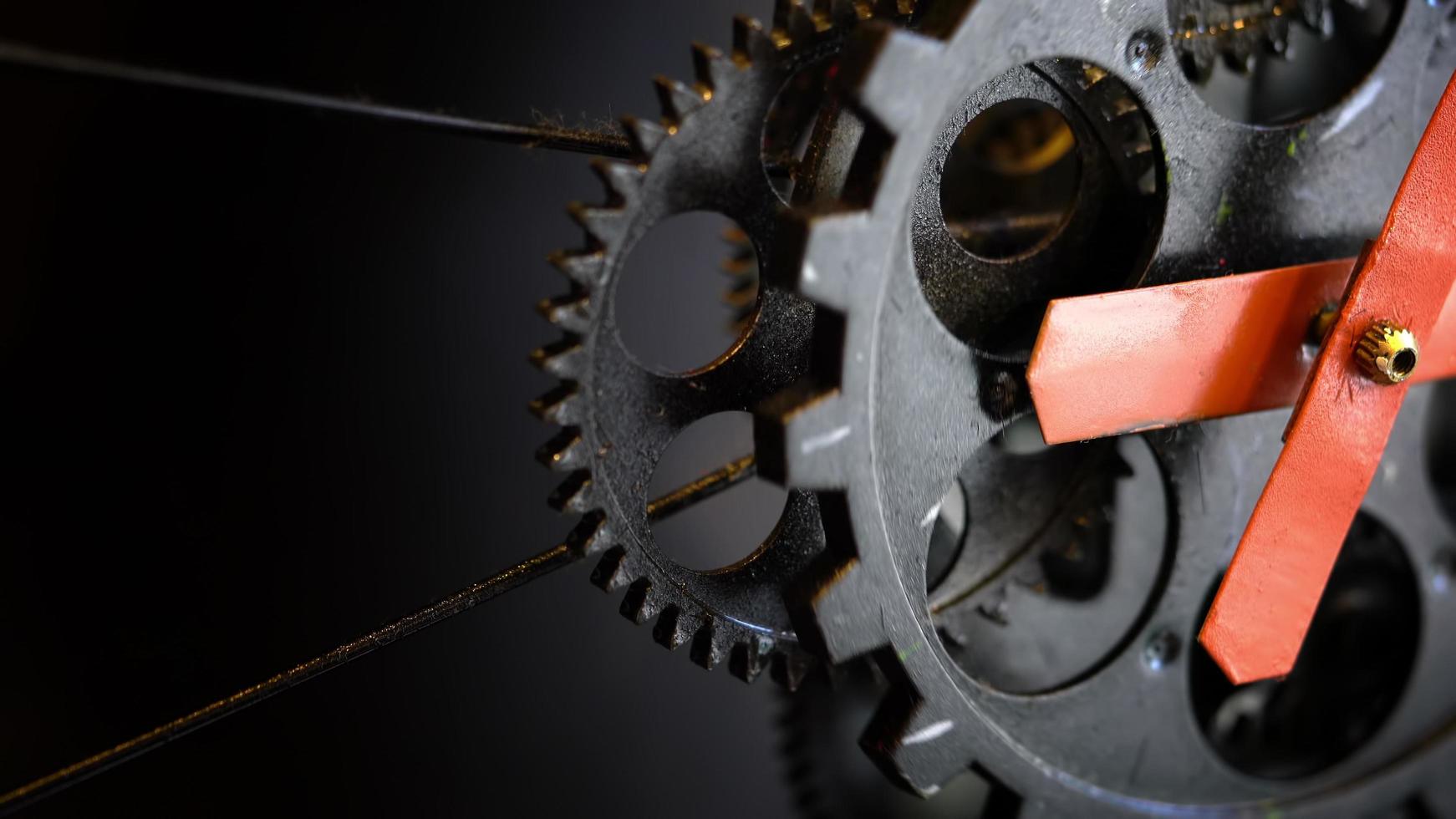 Retro Rusty Mechanic Clock Gears photo