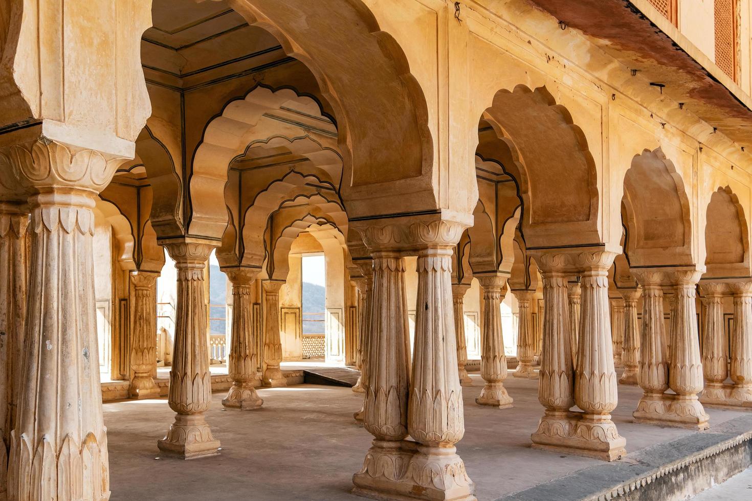 Fuerte de Amer en Jaipur, Rajasthan, India. Patrimonio Mundial de la UNESCO. foto
