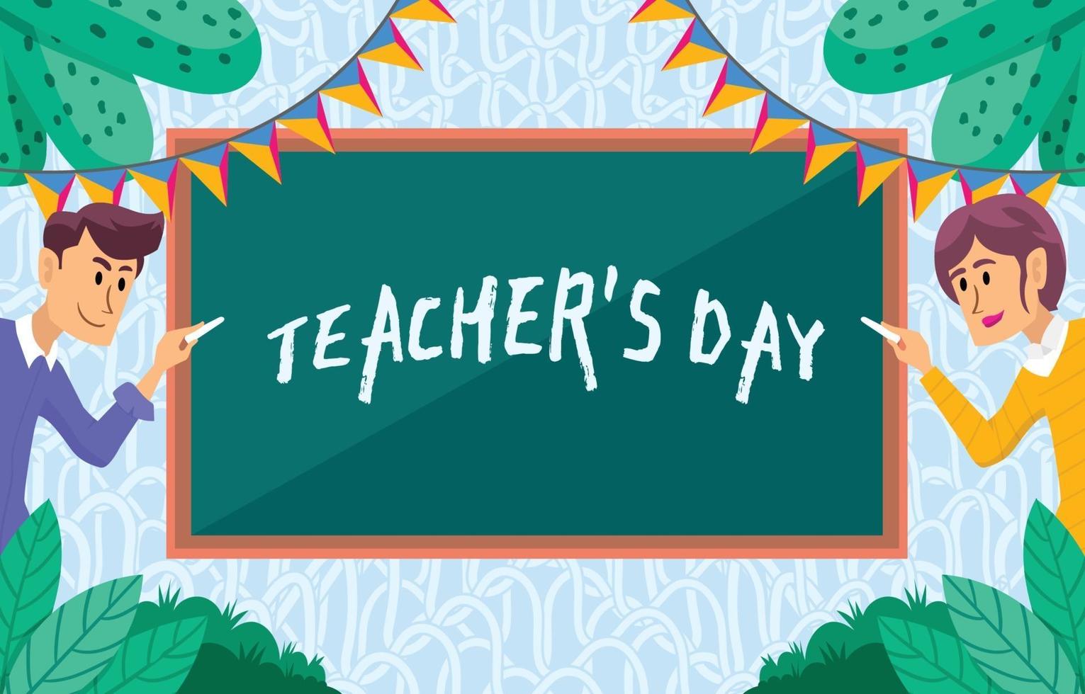 Teacher's Day Background vector