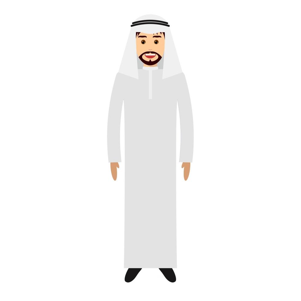 Arabic man in national costume vector