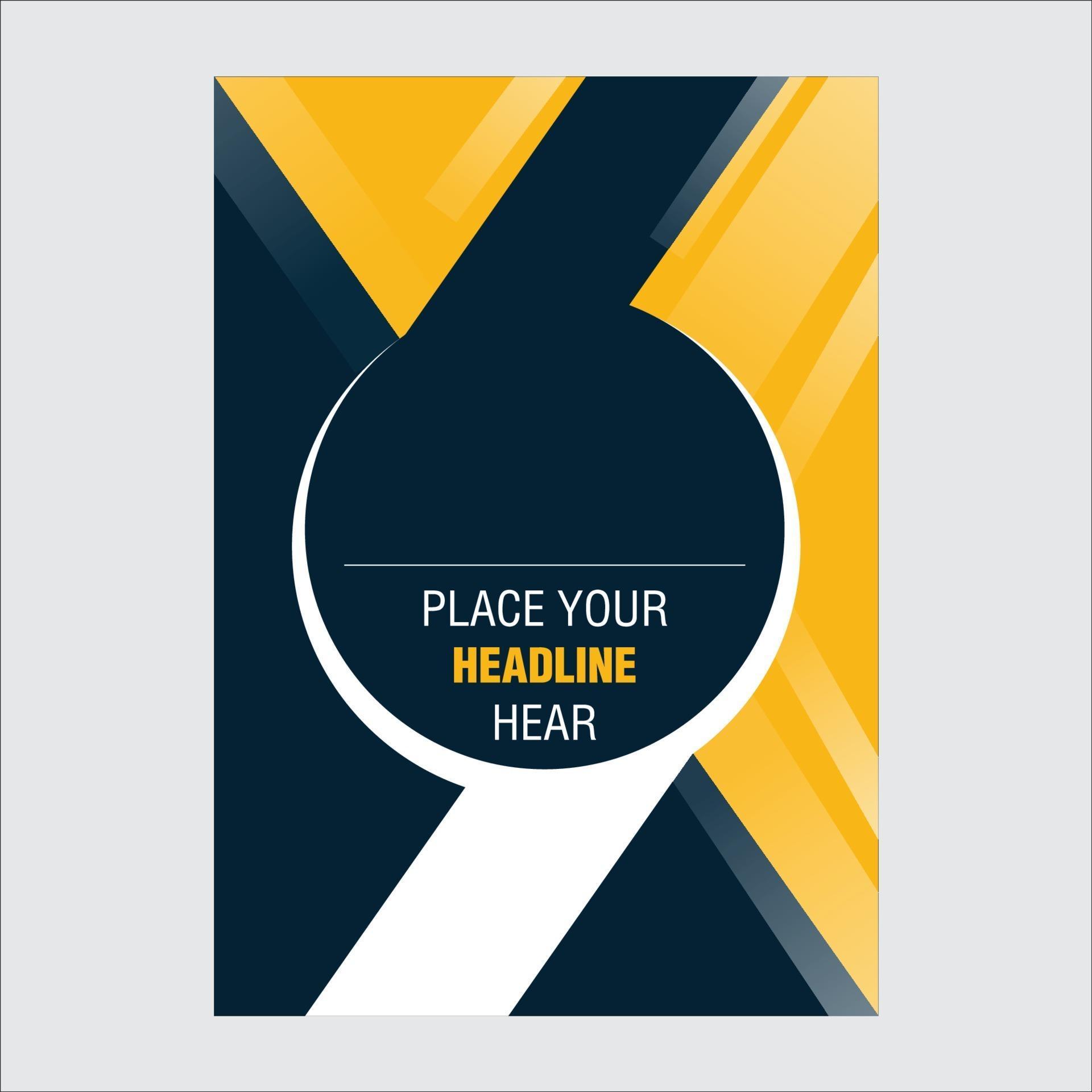 Template vector design A4 size, Easy to use and edit 3153743 Vector Art ...