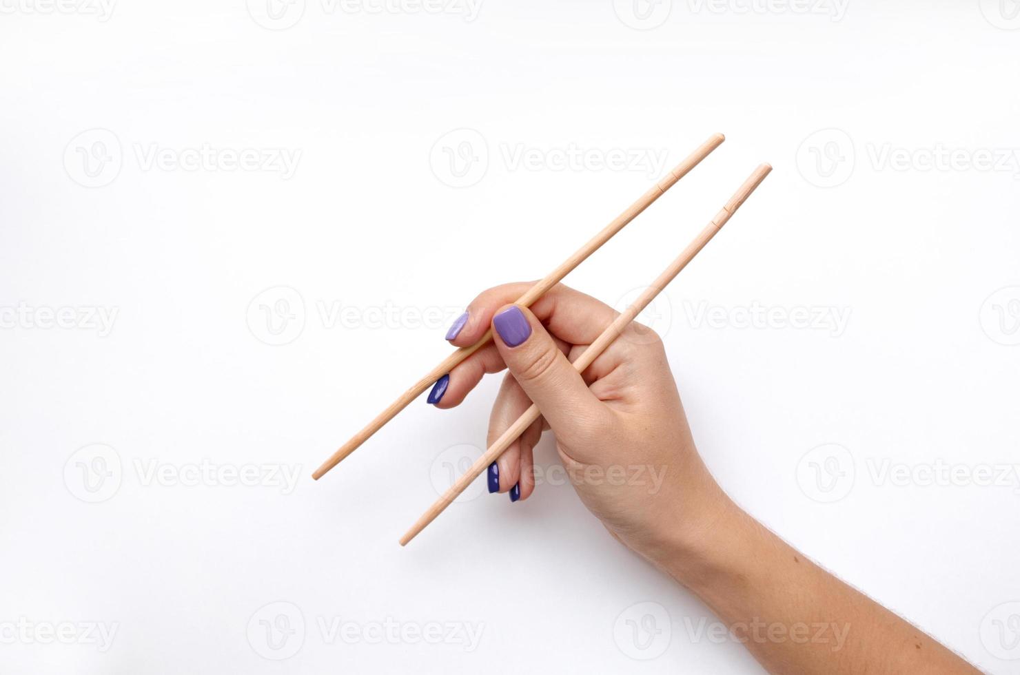 An example of how to hold sticks photo