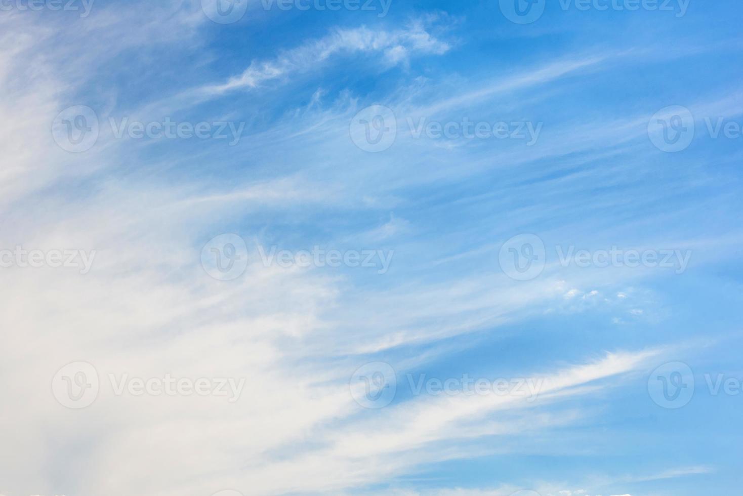 Beautiful white clouds against the background of the sky photo