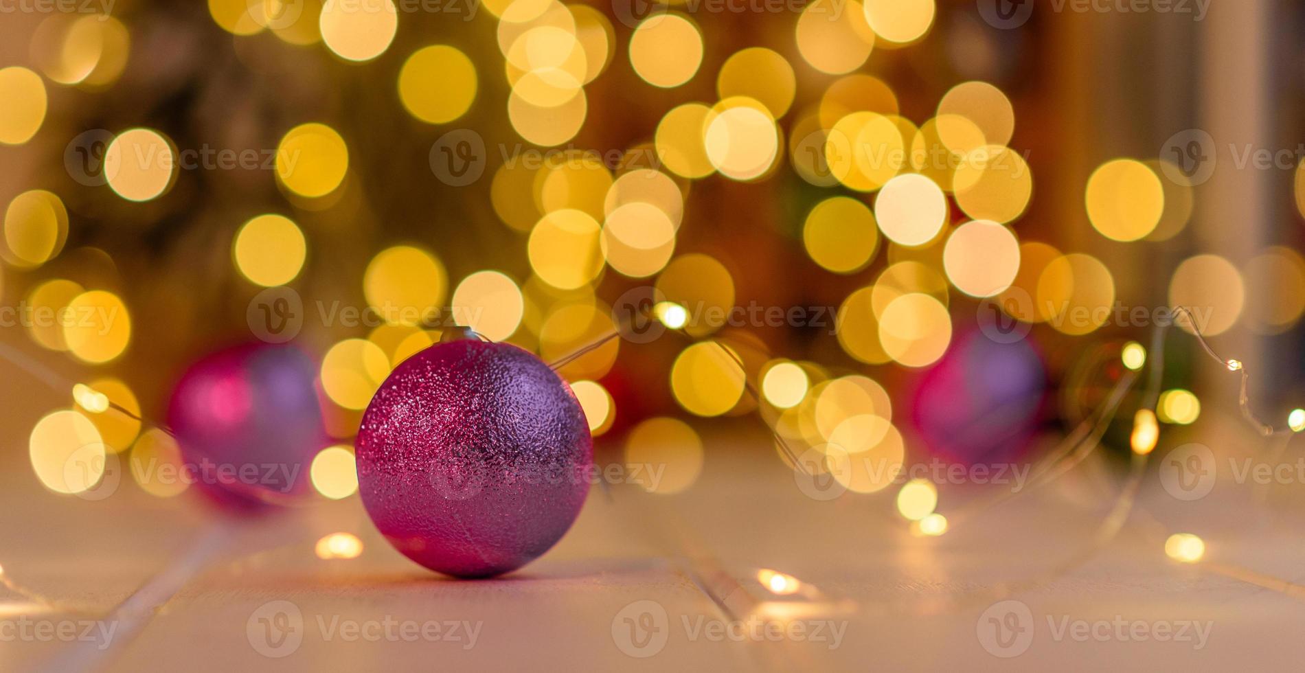 Beautiful multi-colored Christmas decorations photo