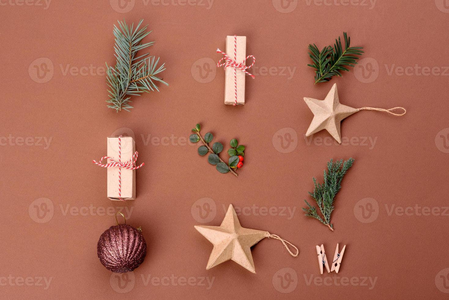 Christmas bright colored decorative background photo