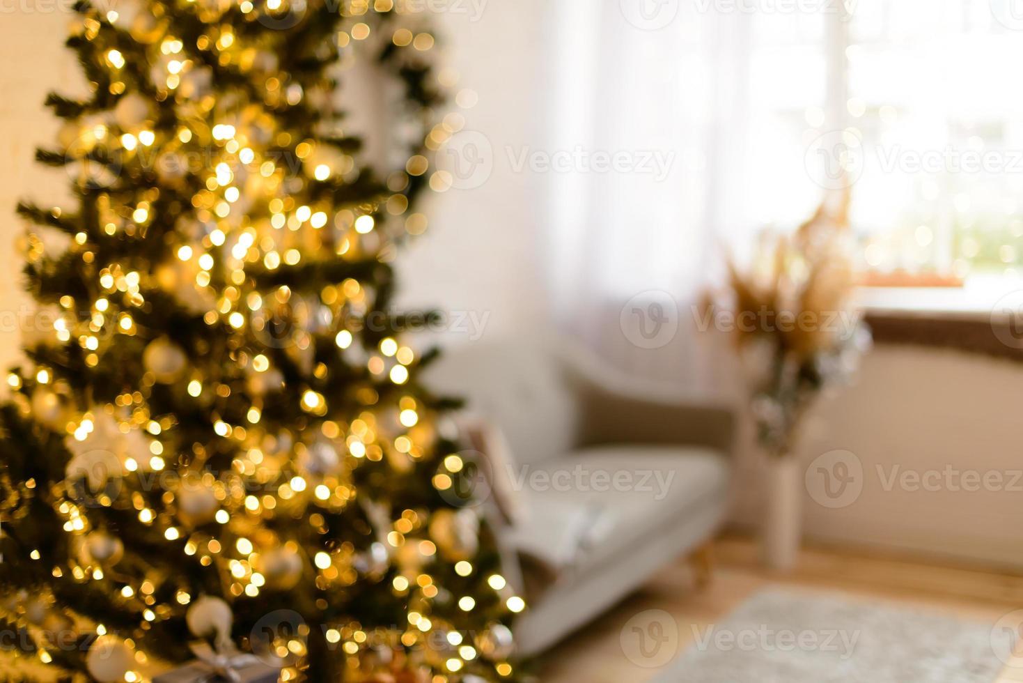 hermosa habitación decorada en casa foto