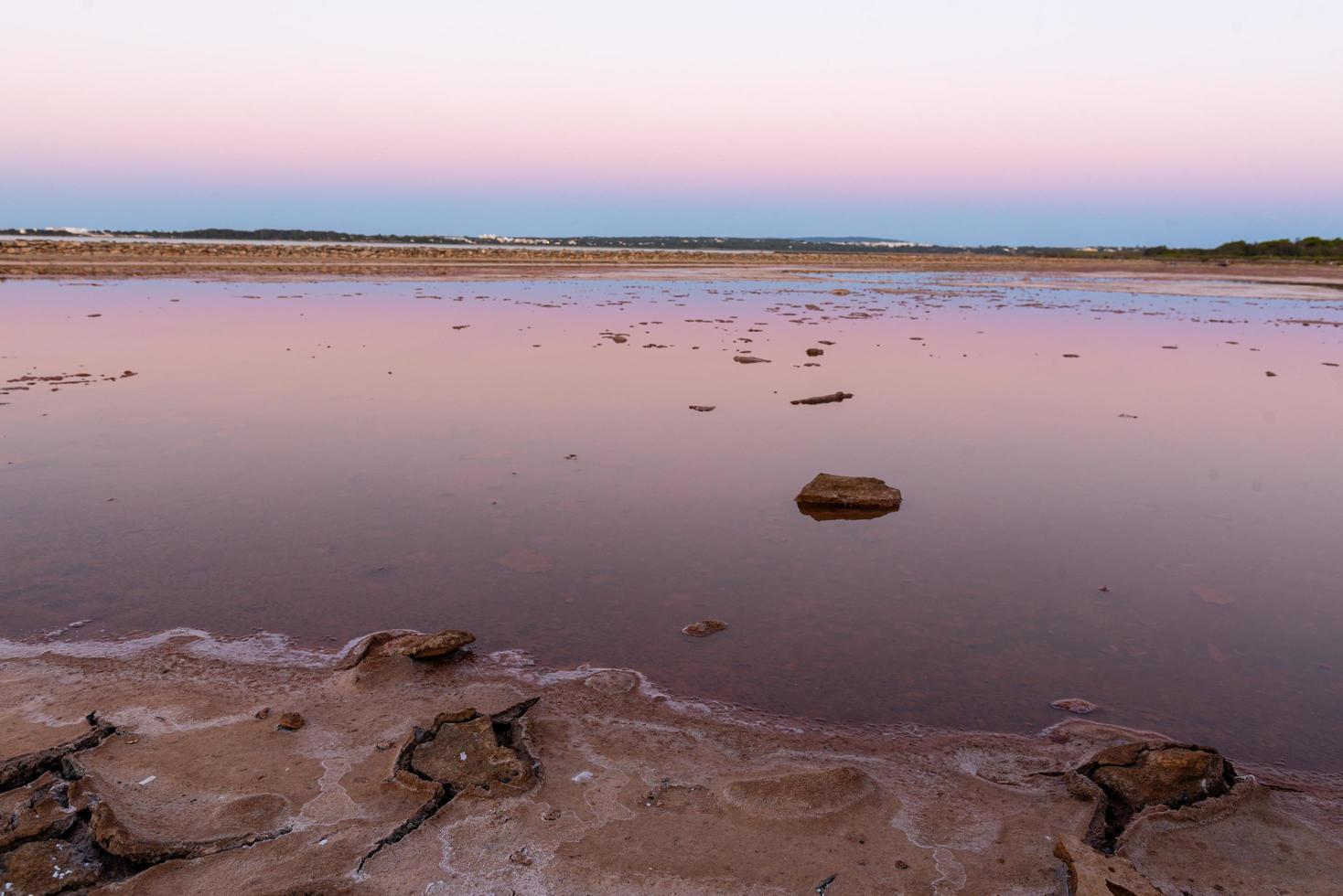 atardecer en las salinas de formentera en 2021 foto