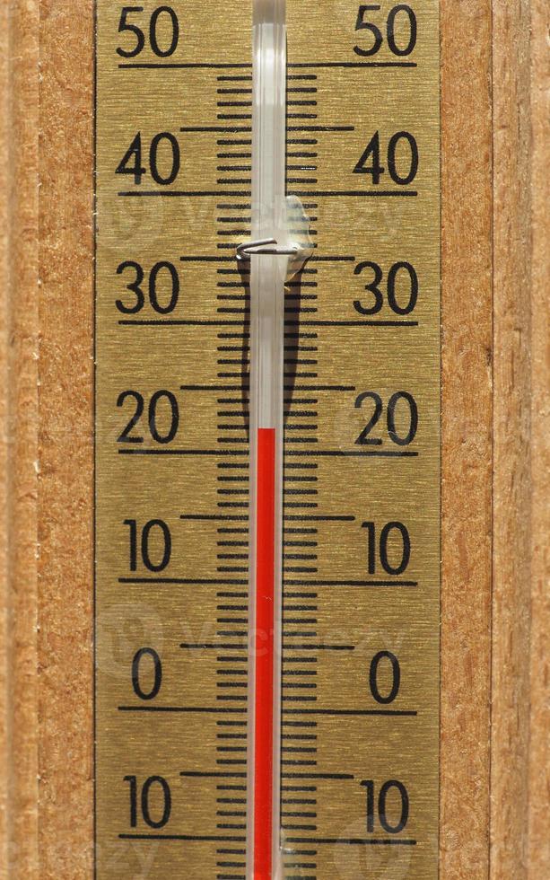 termómetro para medir la temperatura del aire foto