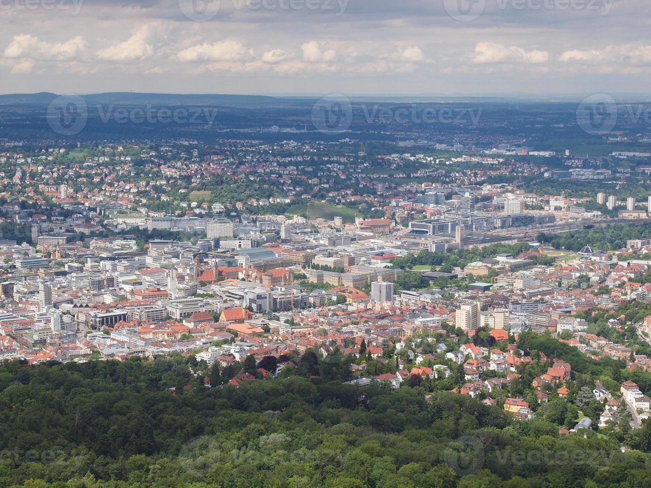 vista aérea, de, stuttgart, alemania foto