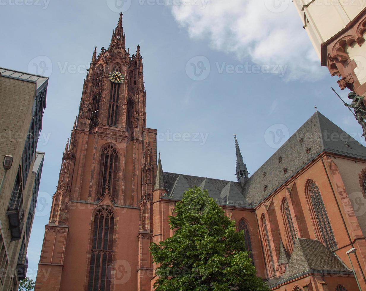 Catedral de Frankfurter Dom en Frankfurt. foto