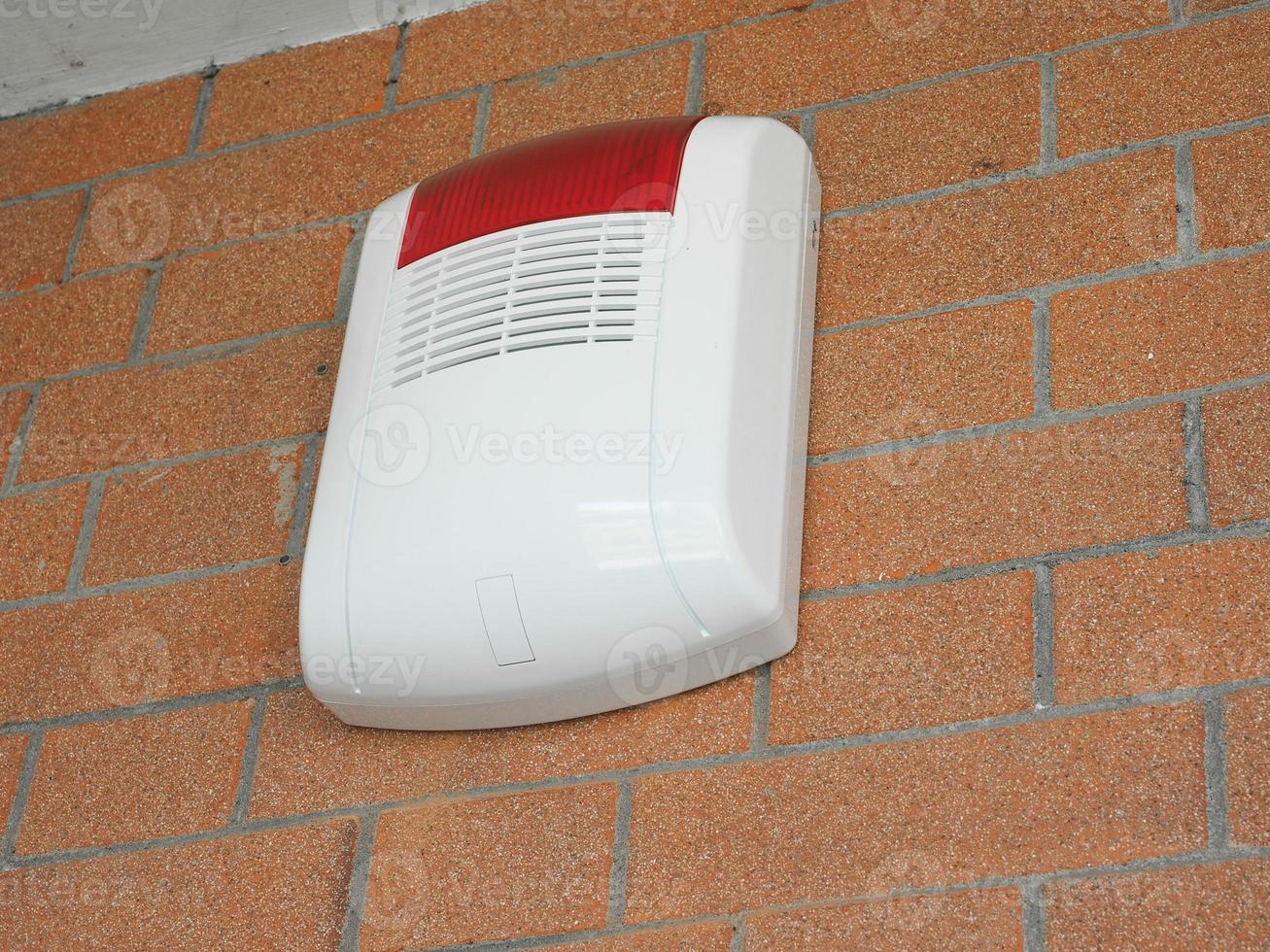 Alarm siren and flash light photo