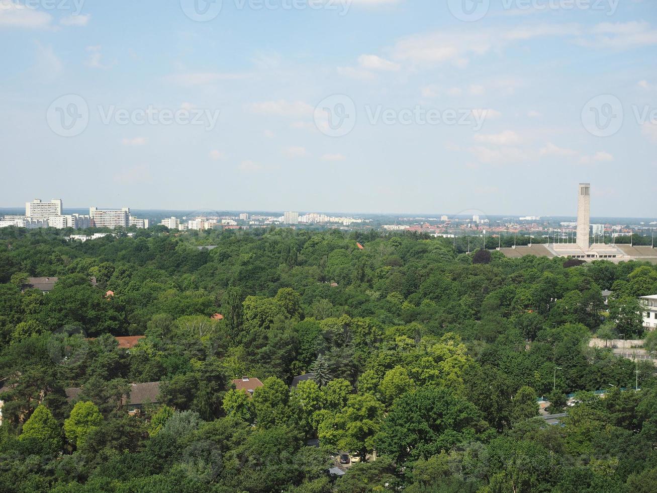Aerial view of Berlin photo