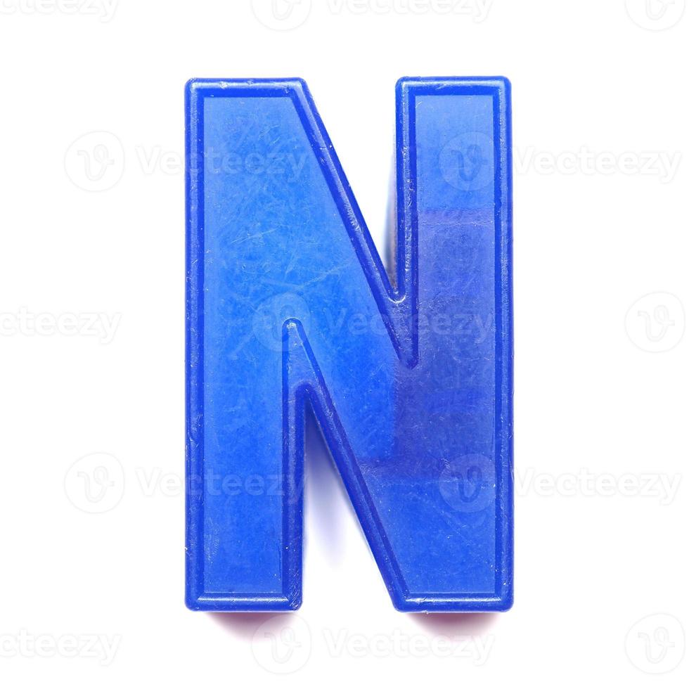 Magnetic uppercase letter N photo