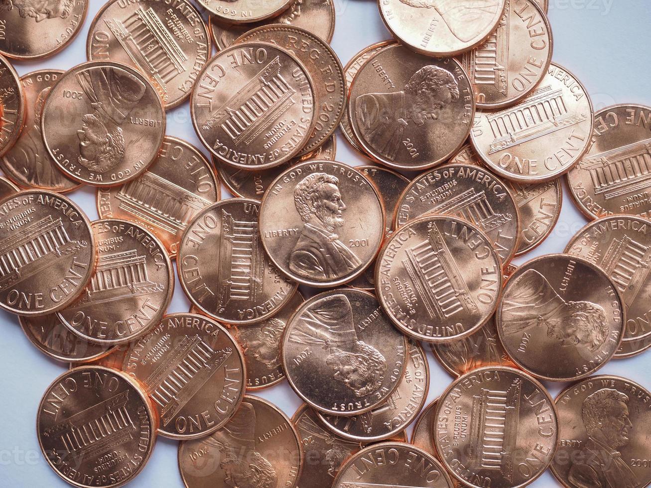 Dollar coins background photo