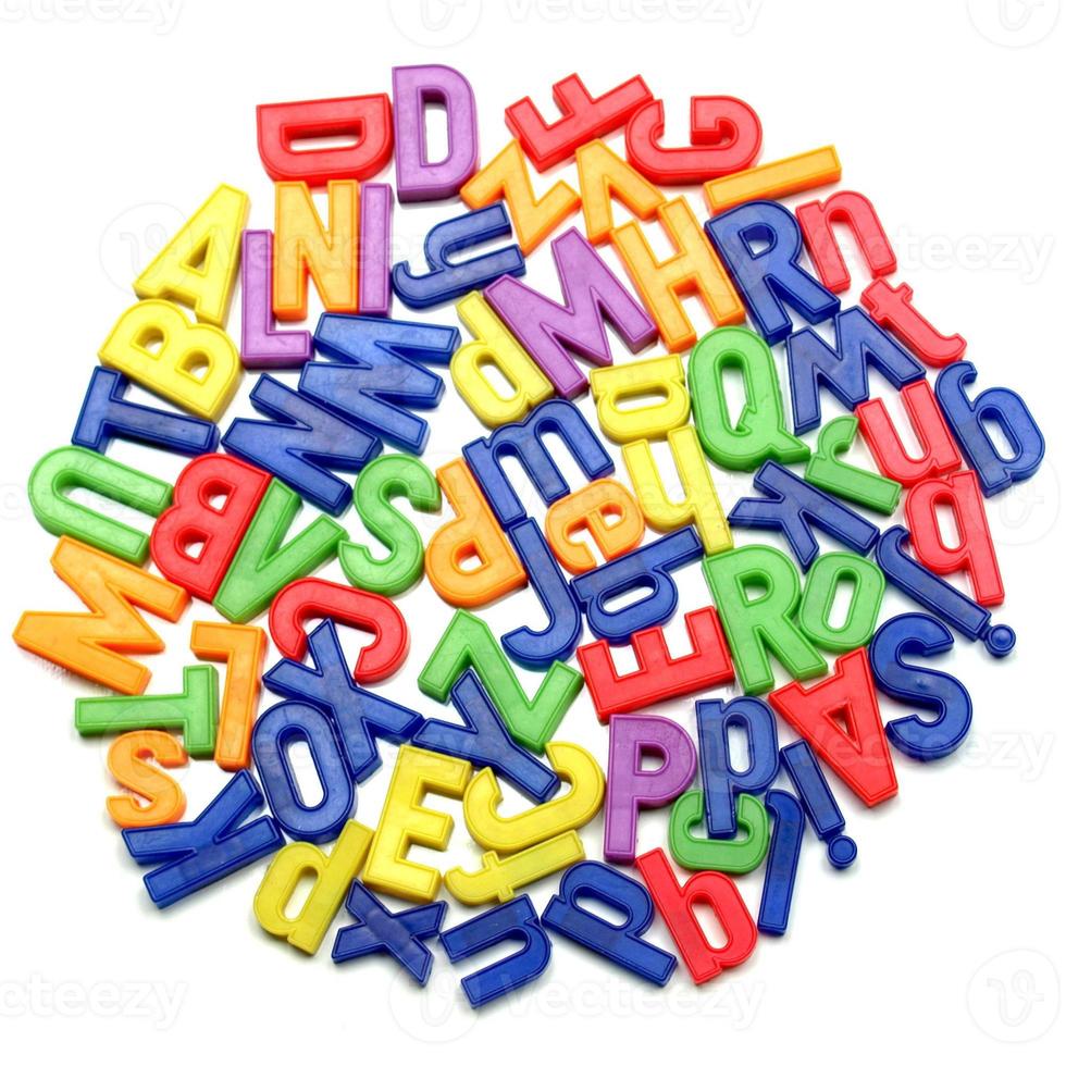 Plastic letters over white 3157348 Stock Photo at Vecteezy