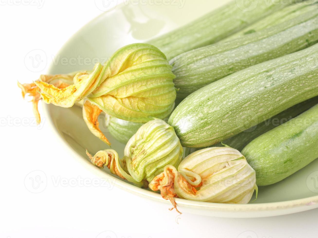 Courgettes zucchini isolated photo