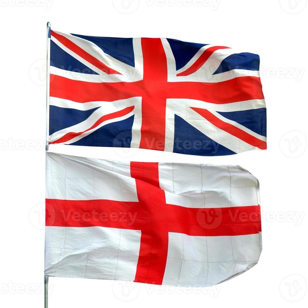 UK Flag and England flag photo