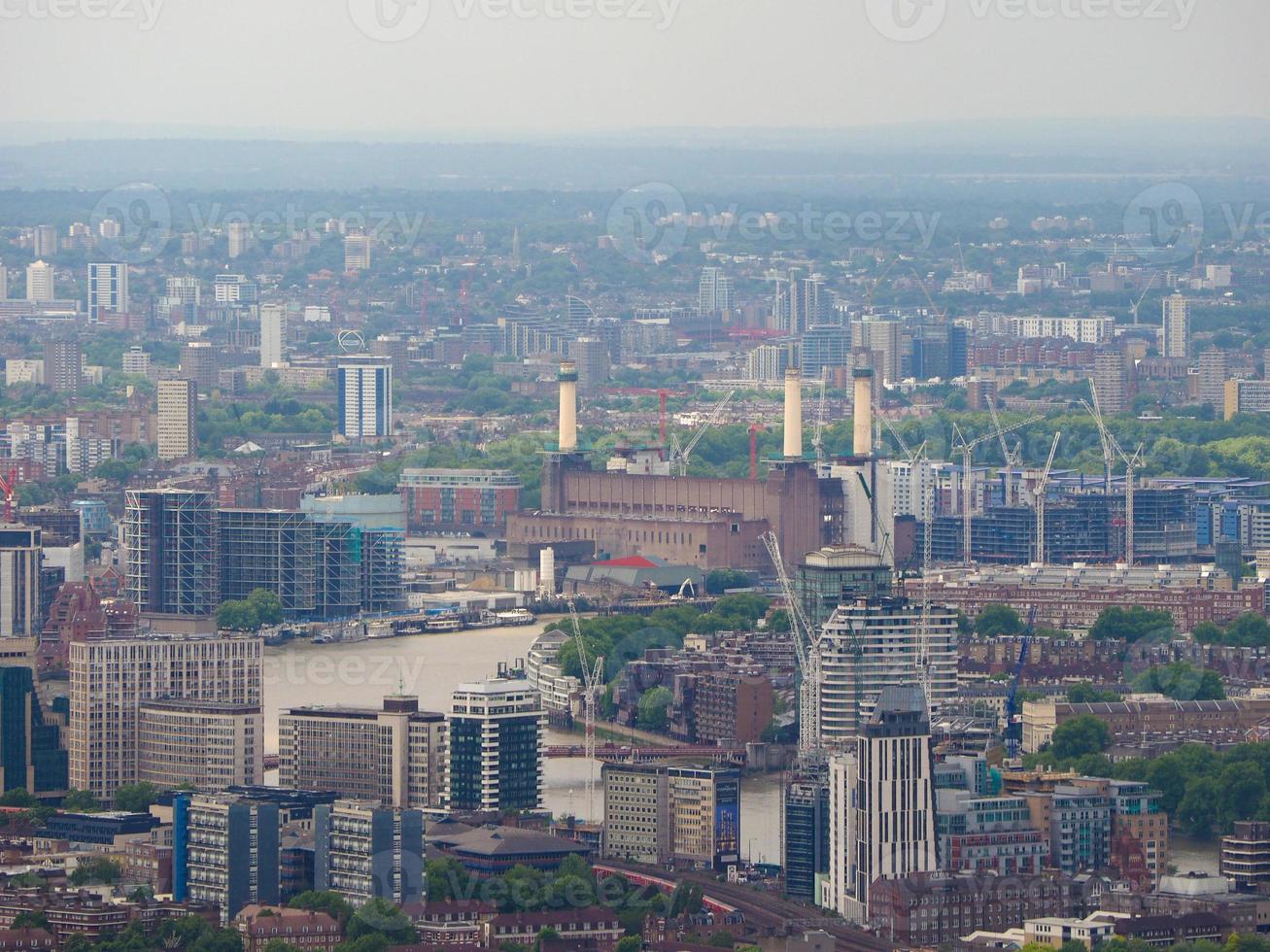 Aerial view of London photo