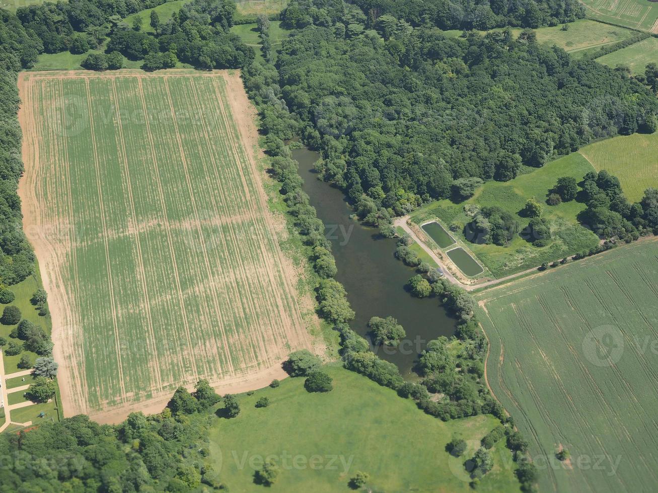 Vista aérea de Great Hallingbury, Reino Unido foto