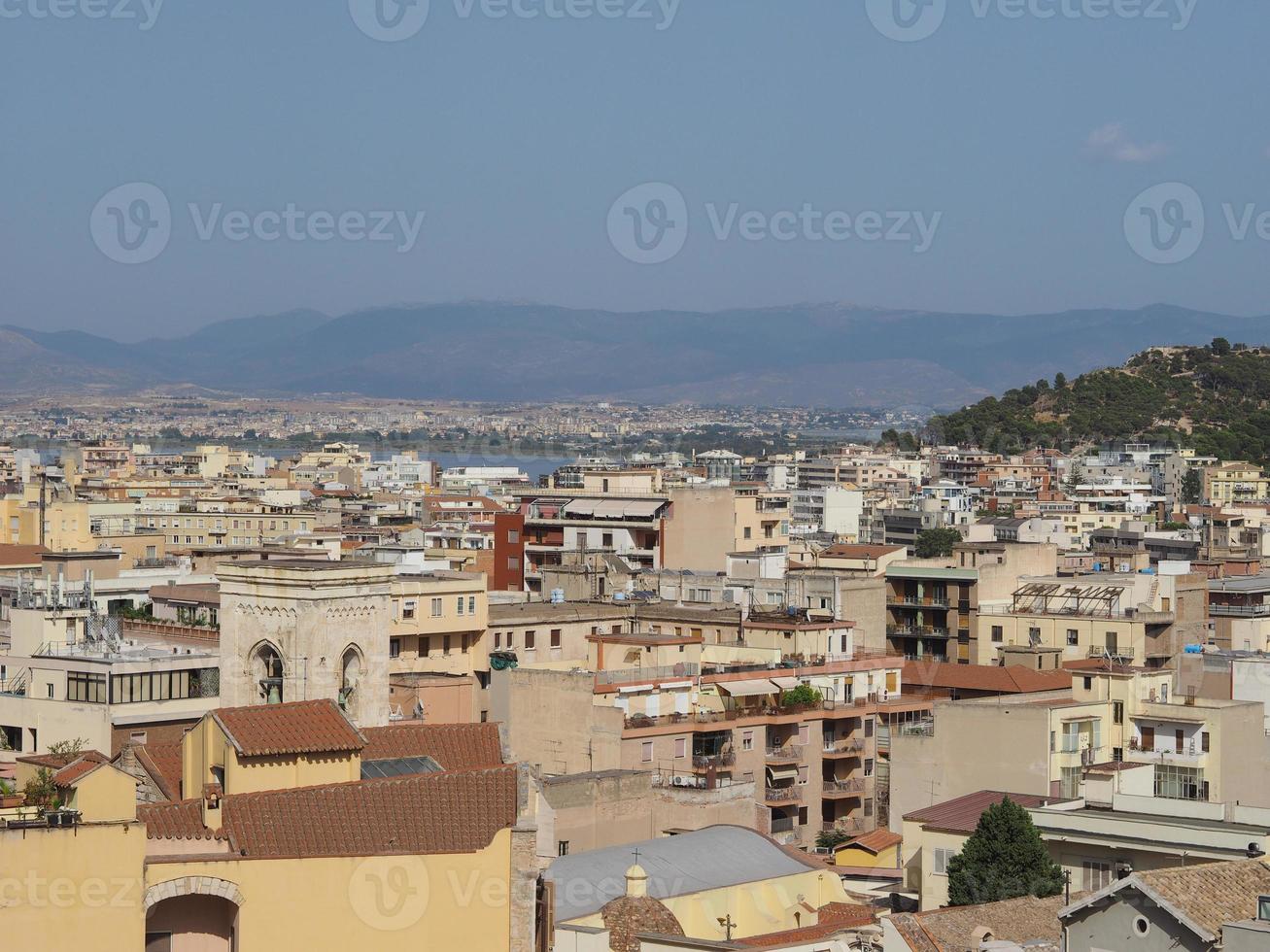 vista aerea de cagliari foto