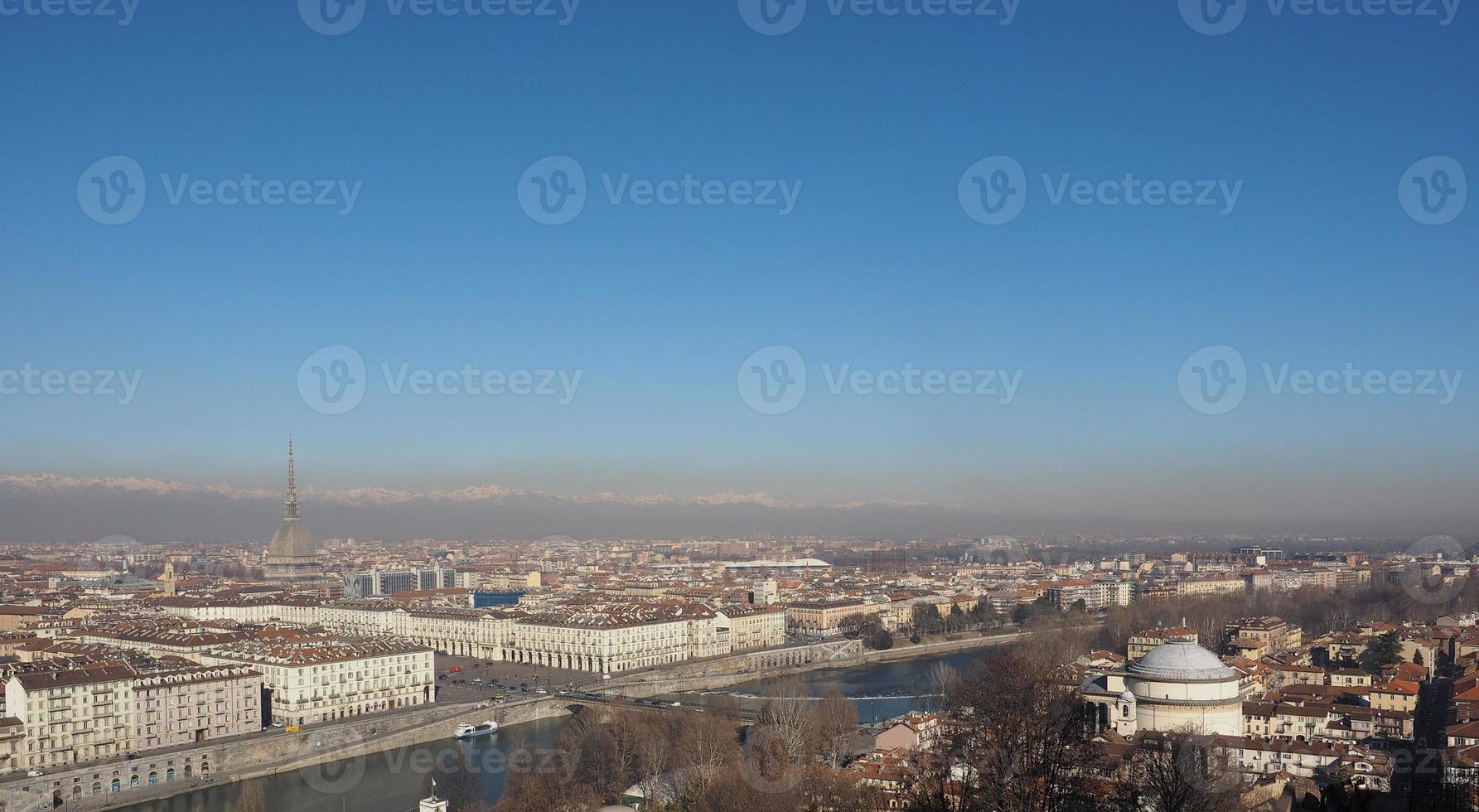 vista aerea de turin foto