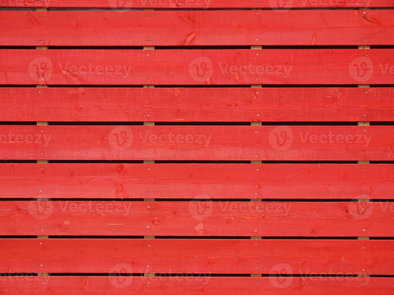 Red wood fence photo