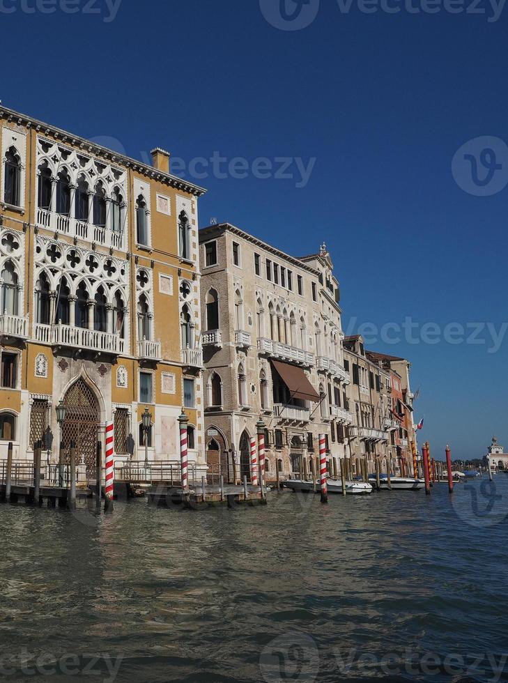 canal grande en venecia foto